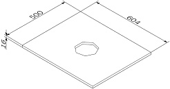 Am.Pm Столешница Func 60x50 белая матовая – фотография-3