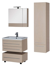 Aquanet Зеркальный шкаф "Нота 75" камерино светлый дуб – фотография-4