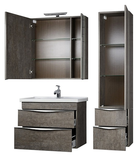 Aquanet Мебель для ванной "Эвора 80" дуб антик – картинка-3