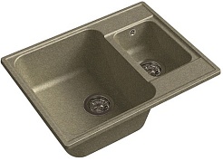 Raiber Мойка кухонная Брухберг RQ233 топаз – фотография-1