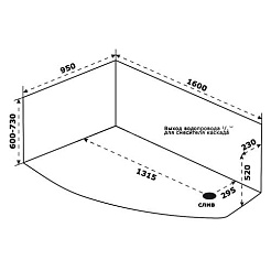 Bas Акриловая ванна Камея 160 L – фотография-5