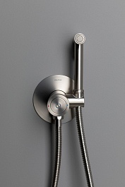 Allen Brau Смеситель с гигиеническим душем Liberty 5.33005-BN (с внутренней частью) никель браш – фотография-3