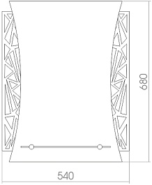 Mixline Зеркало Элит Нью Искра 54 – фотография-2