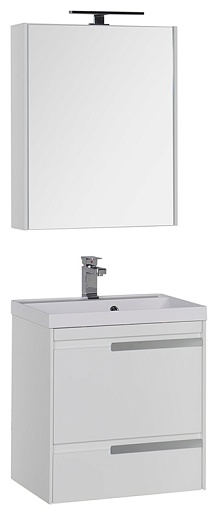 Aquanet Мебель для ванной "Тиволи 60" белая – фото-1
