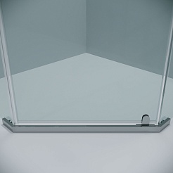 Grossman  Душевой уголок Pragma 90x90x195 профиль хром стекло прозрачное – фотография-7