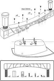 Excellent Ножки для ванны NWT-50 – фотография-3
