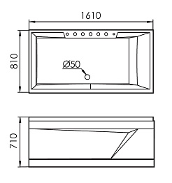 Gemy Акриловая ванна G9075 K L – фотография-4