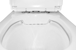 Azario Унитаз-компакт Fretta Round AZ-7121A безободковый с бачком с сиденьем микролифт белый – фотография-14