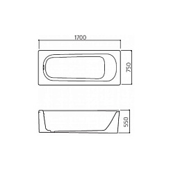 Appollo Акриловая ванна "TS-1702Q" – фотография-4
