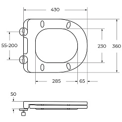 BelBagno Унитаз подвесной Uno-Tor BB5177CH-TOR/SC – фотография-12