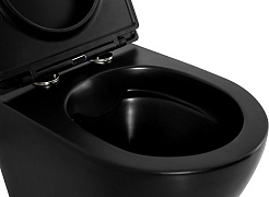 BelBagno Чаша унитаза подвесного Colorato BB062CHR-MB безободкового без сиденья – фотография-8