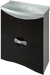 Какса-а Тумба с раковиной Каприз 75 с ящиками венге – фотография-1