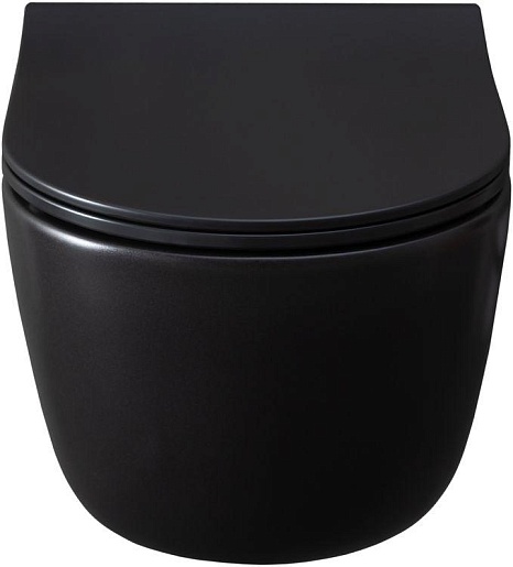 Allen Brau Чаша подвесного унитаза Priority 4.31002.31 чёрный матовый – фотография-2