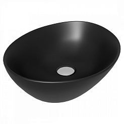 Teymi Раковина накладная в ванную Lori 40 цвет чёрный матовый T50494 – фотография-1