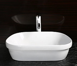 Ceruttispa Раковина накладная 57 CR0023 белая – фотография-4