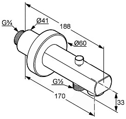 Kludi Излив "Zenta 1350105" – фотография-2