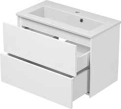 Brevita Мебель для ванной Toy 70 белая – фотография-7