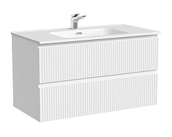 Sancos Тумба с раковиной Snob R 90 bianco раковина CN7002 – фотография-1