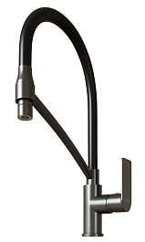 Mixline Смеситель для кухни 35k ML33-108GR "City Graphite" графит – фотография-2