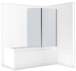 Aquanet Шторка на ванну AQ4-R узорчатое стекло – фотография-3