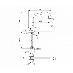 Vidima Смеситель Trinity BA259AA для раковины – фотография-2