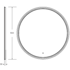 BelBagno Мебель для ванной Eco Cer-N 100 CZR-8073-100 орех шоколад софт ручки сатиновое золото – фотография-21
