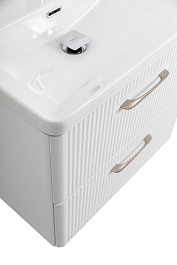 BelBagno Тумба с раковиной Due 60 подвесная Белый металлик – фотография-7