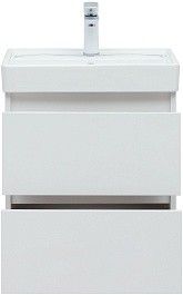 Aquanet Тумба под раковину Вега 70 подвесная белая глянцевая – фотография-7