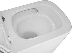 Azario Унитаз подвесной Cascad M AZ-10002 безободковый белый – фотография-10