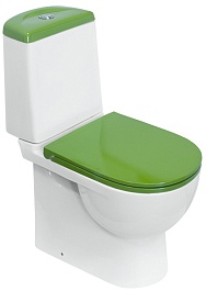 Sanita Luxe Унитаз-компакт Best Color Green с микролифтом – фотография-1