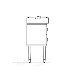 Тумба с раковиной Порто 100 белый/хром – фотография-4