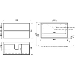 Sancos Тумба с раковиной Urban 100 дуб чарльстон раковина Element 101 CN7003 – фотография-4