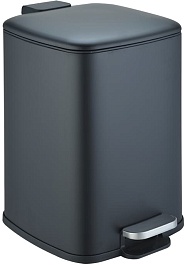 WeltWasser Ведро для мусора WW Berg BL 20L черное матовое – фотография-1