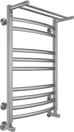 Terminus Полотенцесушитель водяной Енисей П10 500x800 с полкой хром – фотография-2