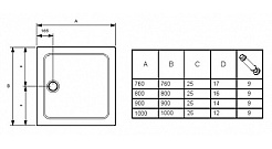 Jacob Delafon Поддон для душа FLIGHT E62442-00 90 см – фотография-2