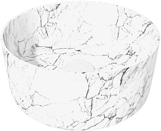 Teymi Раковина накладная Lina D41 T50198 белый мрамор