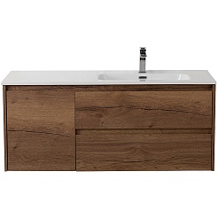 BelBagno Тумба под раковину Kraft 100 R подвесная Rovere Tabacco – фотография-2