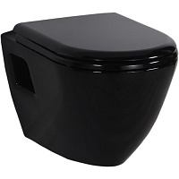 Creavit Унитаз подвесной SINGLE TP325.B0100 черный