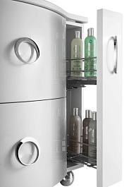 Водолей Тумба с раковиной Милана 85 Белая – фотография-7