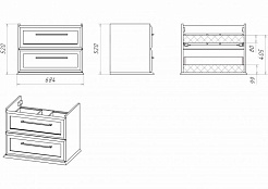 Misty Мебель для ванной Винтаж 70 – фотография-3