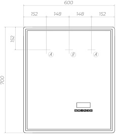 Vigo Зеркало Geometry Media 600 – фотография-7