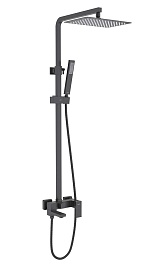 Aquatek Душевая стойка Либра AQ2640MB матовая черная – фотография-1