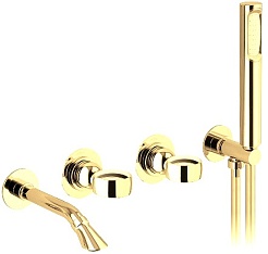 Webert Смеситель для ванны и душа Opera OA860312010 золото – фотография-1