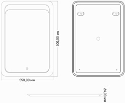 Mixline Зеркало Дино 55 – фотография-3