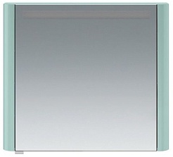Am.Pm Зеркальный шкаф Sensation 80 R, с подсветкой, мятный – фотография-1