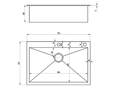 Zorg Кухонная мойка Inox X-7551 – фотография-2