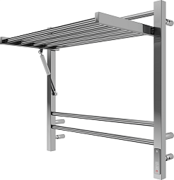 Terminus Полотенцесушитель электрический Горизонт П8 600x600 хром – фотография-2