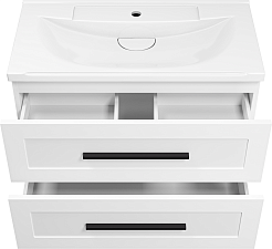 Misty Мебель для ванной Модерн 80 подвесная белая – фотография-4