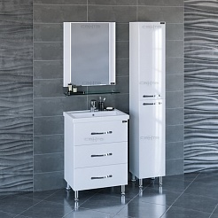 СанТа Тумба с раковиной Виктория 60 NEW напольная – фотография-2