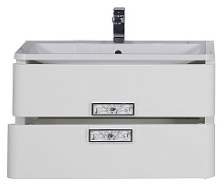 Aquanet Тумба с раковиной Паллада 90 белая – фотография-6